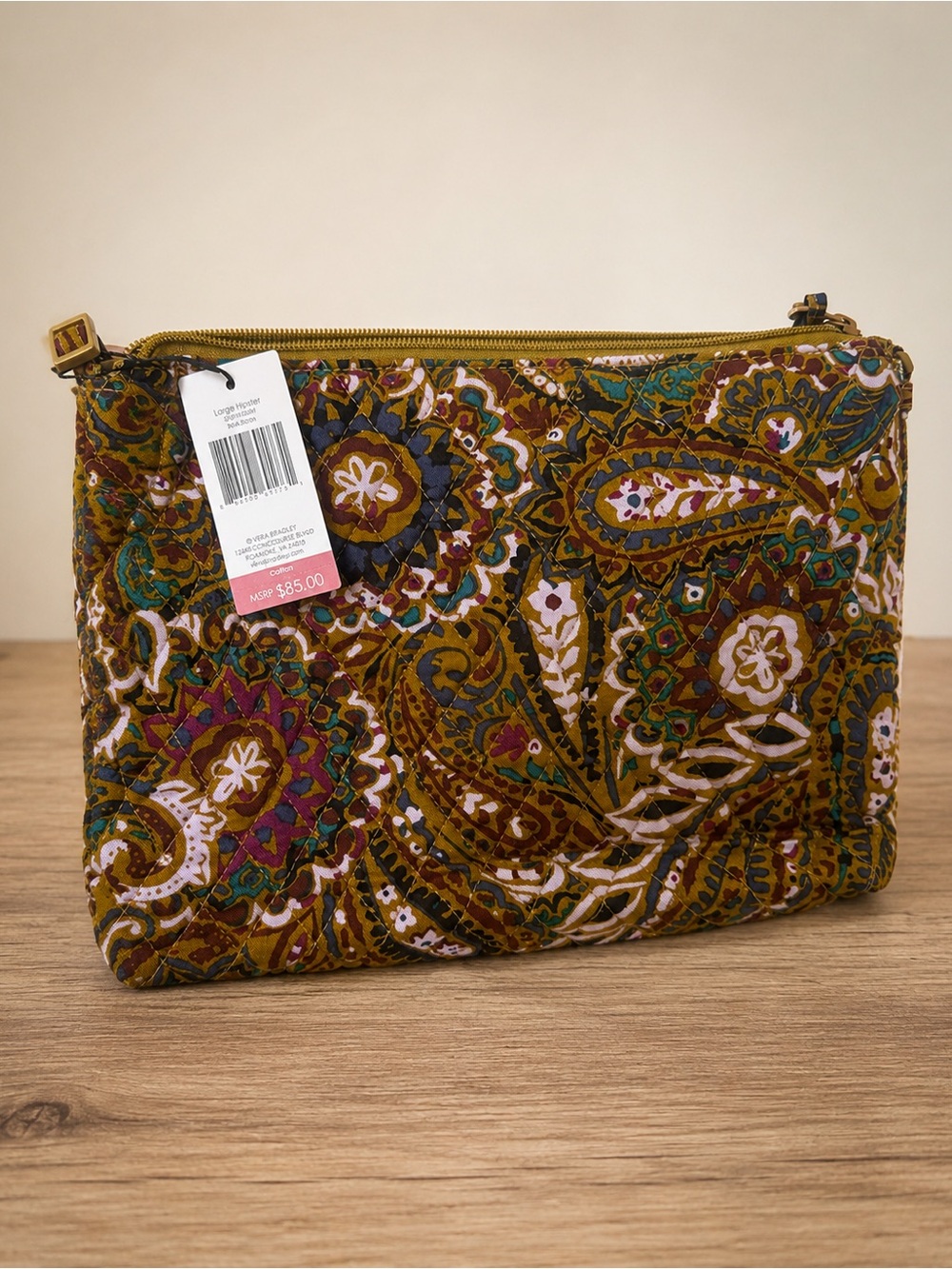 Vera Bradley Quilted Paisley Large Hipster